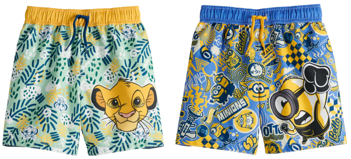 kohls boys swim trunks