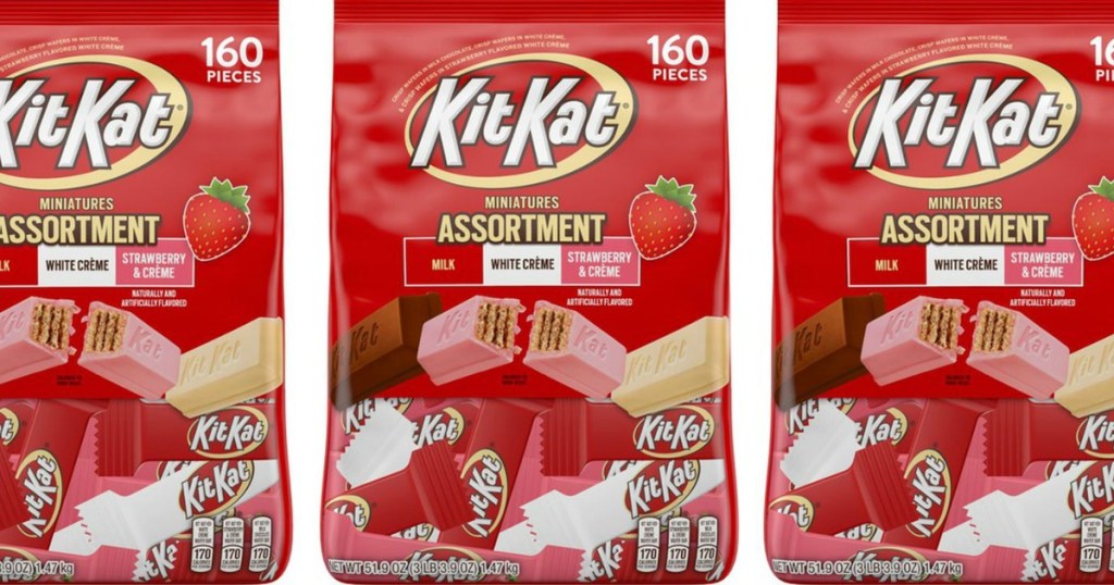 three bags of Kit Kat Assortments
