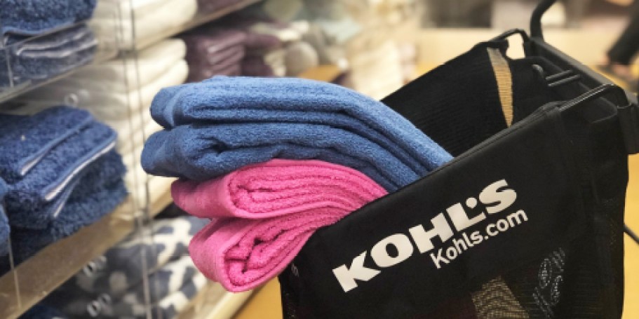 Kohl’s Big One Bath Towels Only $2.99 Shipped (So Many Color Options!)