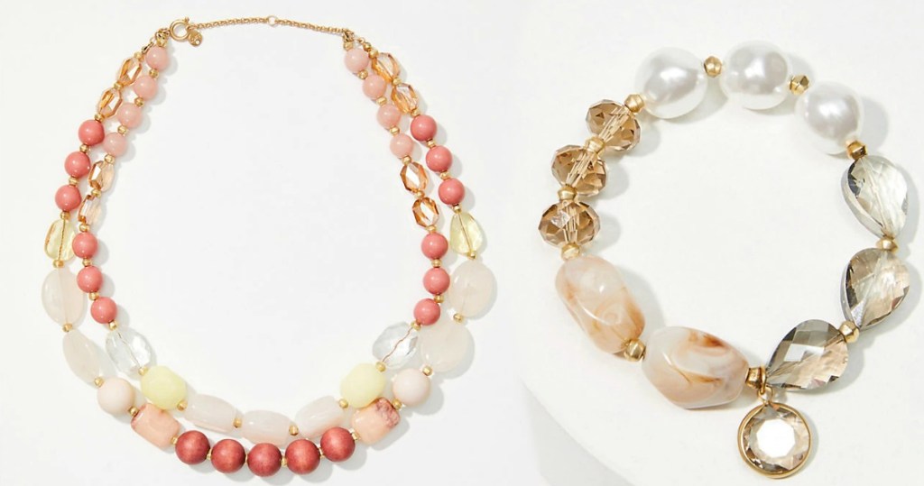 Women's statement jewelry - necklace and bracelet