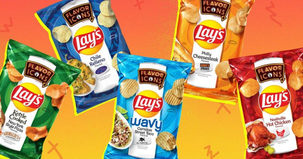 Lays flavor icons chips