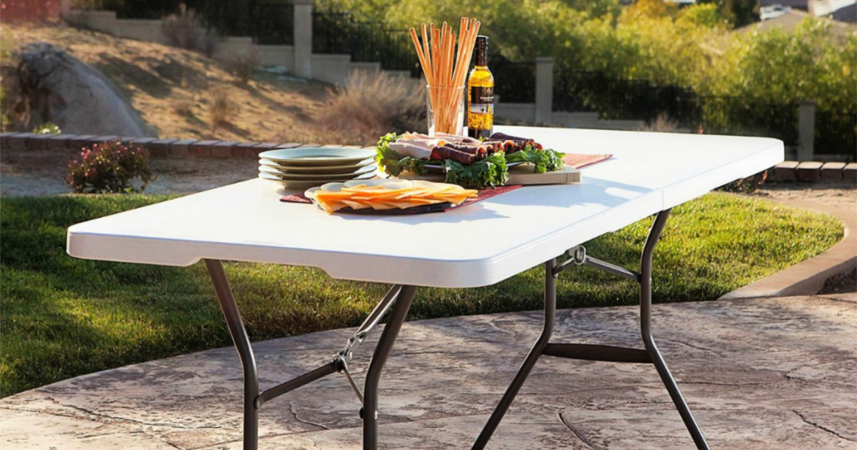Living Accents Folding Table Only 29.99 Great for BBQs
