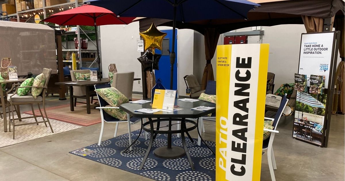 Lowe's Summer Patio Clearance | In 