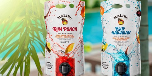 These New Malibu Rum Pouches are Ready to Serve & Easy to Pour