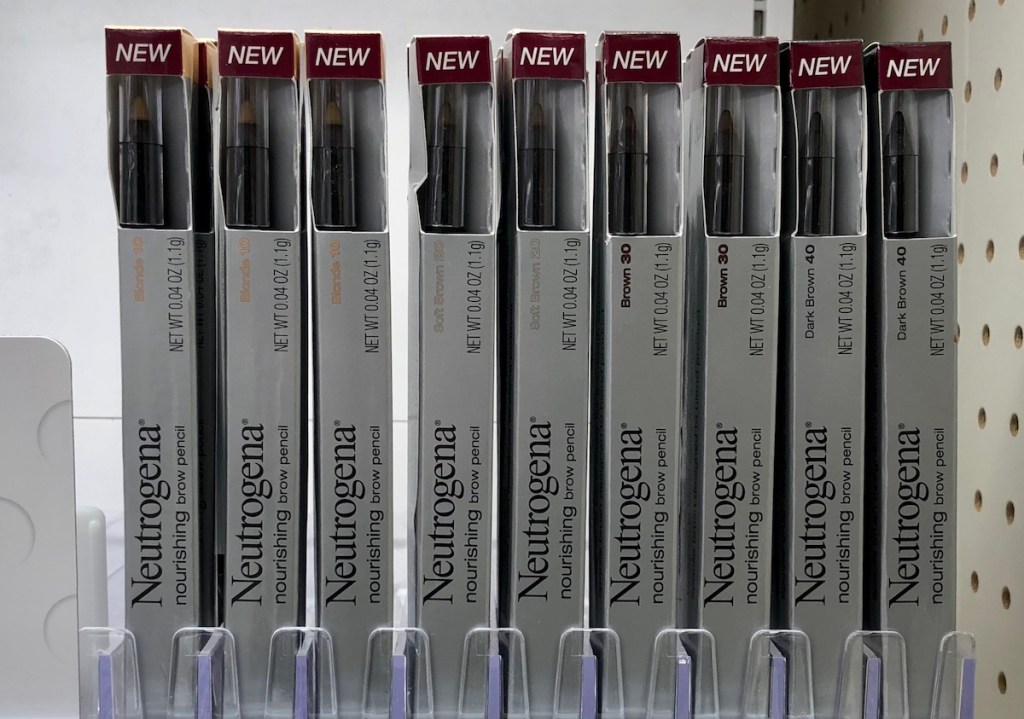 row of Neutrogena Brow Pencils