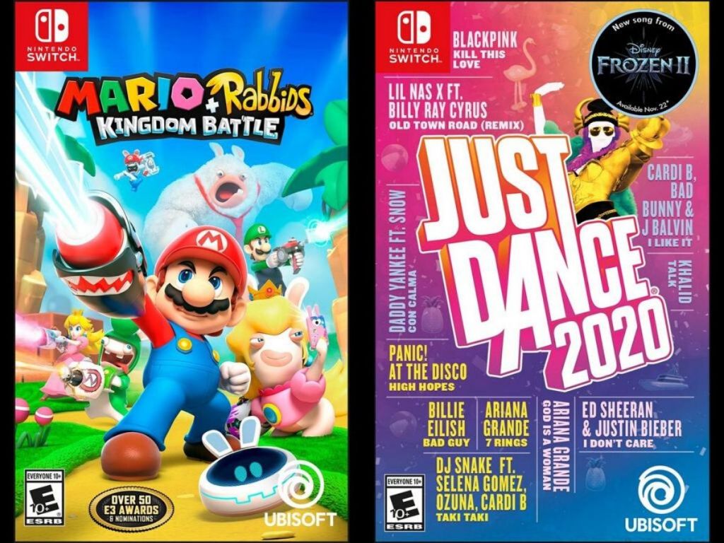 two video games for nintendo switch console