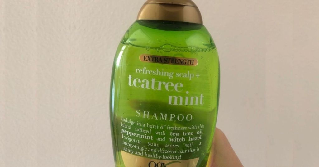 bottle of shampoo