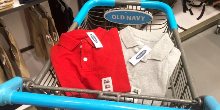 50% Off Old Navy School Uniform Polos | Prices from $4.99