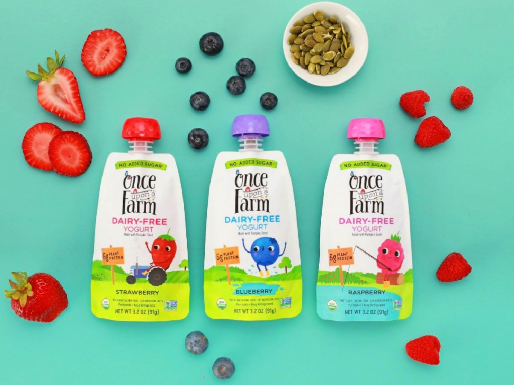 2 FREE Once Upon a Farm DairyFree Yogurt Pouches After Cash Back at Target