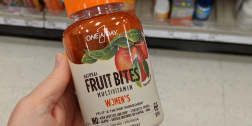 One A Day Fruit Bites Multivitamins Only $1.99 After Cash Back at Target (Regularly $12)