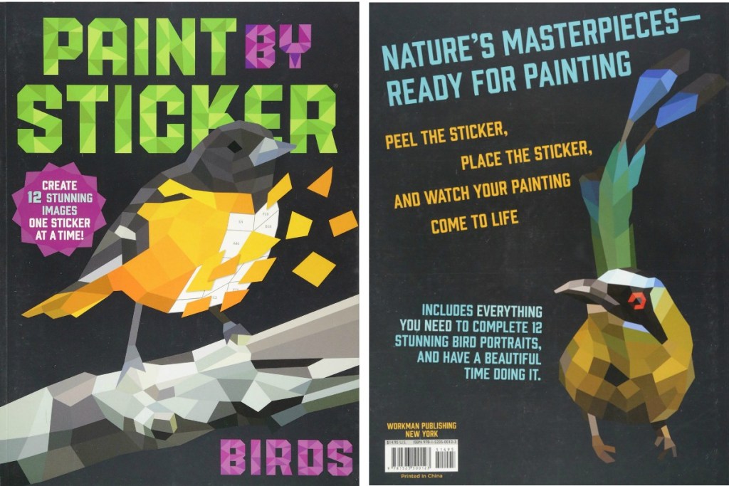 Bird theme sticker books