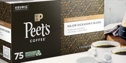 Peet’s Coffee K-Cups 75-Count Only $27 Shipped on Amazon | Just 36¢ Per Cup