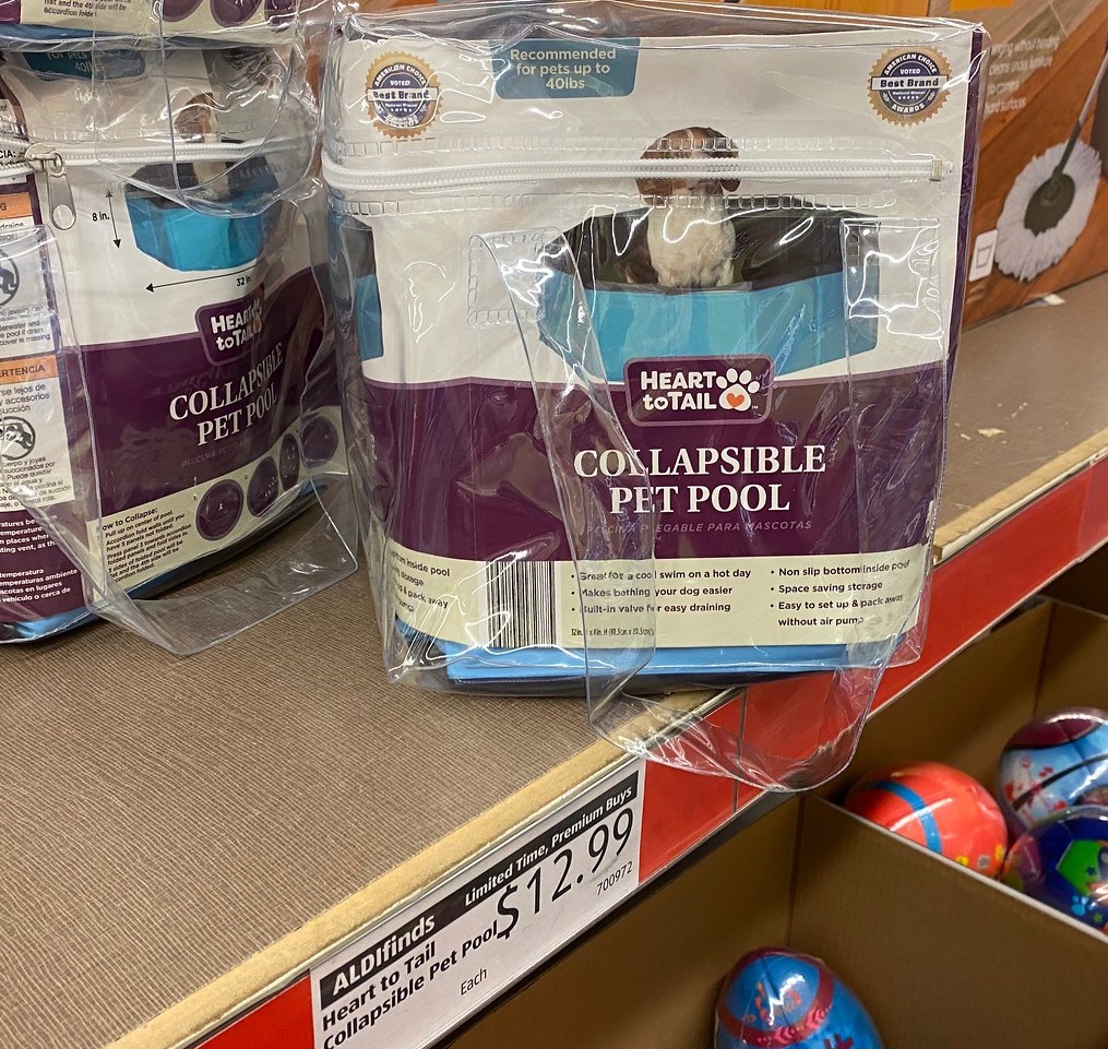 Pet Pool on ALDI store shelf