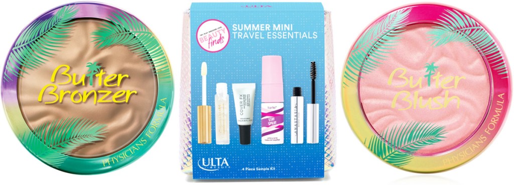 physicians formula butter bronzer and blush compacts and ulta mini summer favorites set