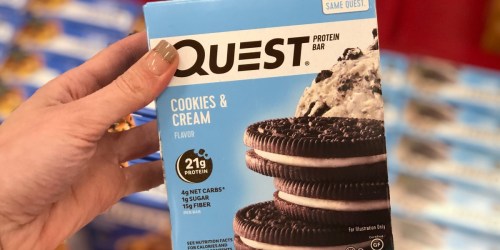 Quest Cookies & Cream Protein Bars 12-Count Only $14.91 Shipped on Amazon