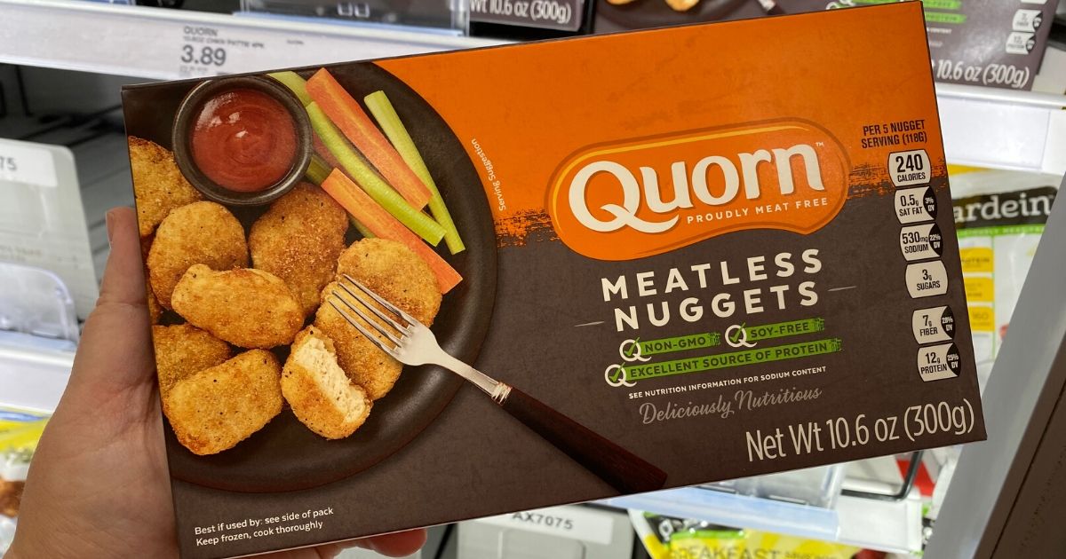 box of meatless nuggets