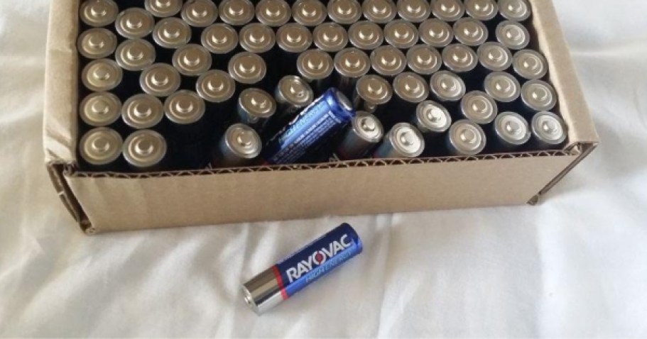 Rayovac AA & AAA Batteries 72-Pack Only $19.97 on Walmart.com (Reg. $40)