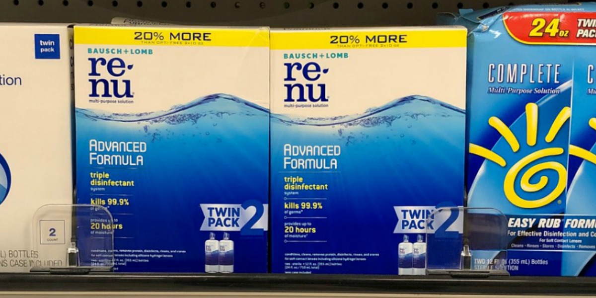  6 1 Bausch Lomb ReNu Printable Coupon Contact Solution Twin Pack 