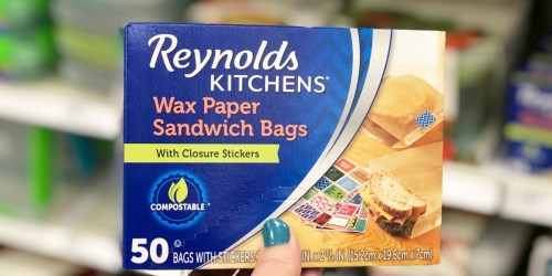 Reynolds Wax Paper Sandwich Bags 50-Count w/ Cute Stickers Only $2.59 Shipped on Amazon (Regularly $5)