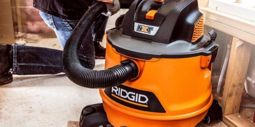 Ridgid 14-Gallon Wet/Dry Shop Vacuum Only $74.88 Shipped on HomeDepot.com | Includes 10 Accessories
