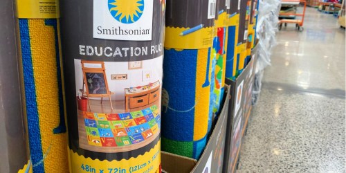 Smithsonian Educational Area Rugs Just $19.99 at Costco | Great for Classrooms