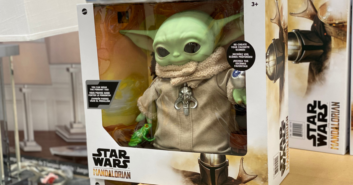 Star Wars Mattel Costco  Mandalorian The Child Baby Yoda Figure w/4 accessories 
