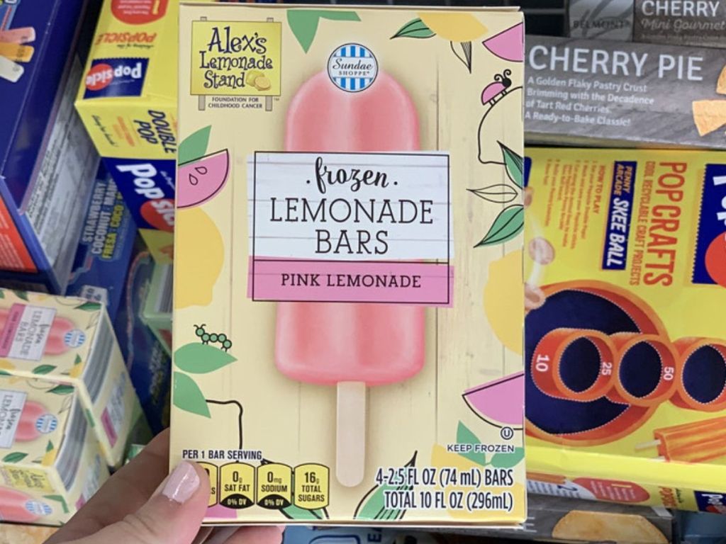 box of frozen lemonade bars
