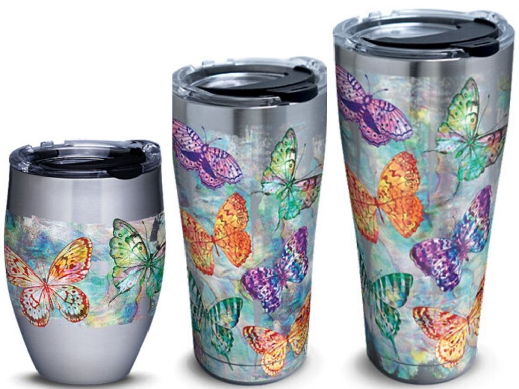 three size stainless steel tumblers