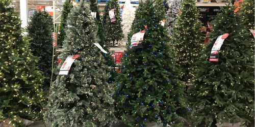 Pre-Lit 6-1/2′ Christmas Tree Only $39.98 Shipped on HomeDepot.com