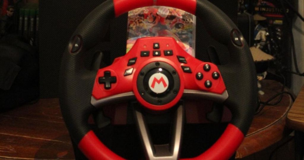 Mario Kart Deluxe Nintendo Switch Racing Wheel Just $82.94 Shipped on   (Regularly $100)