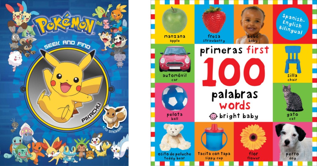 childrens books pokemon seek and find bilingual first words