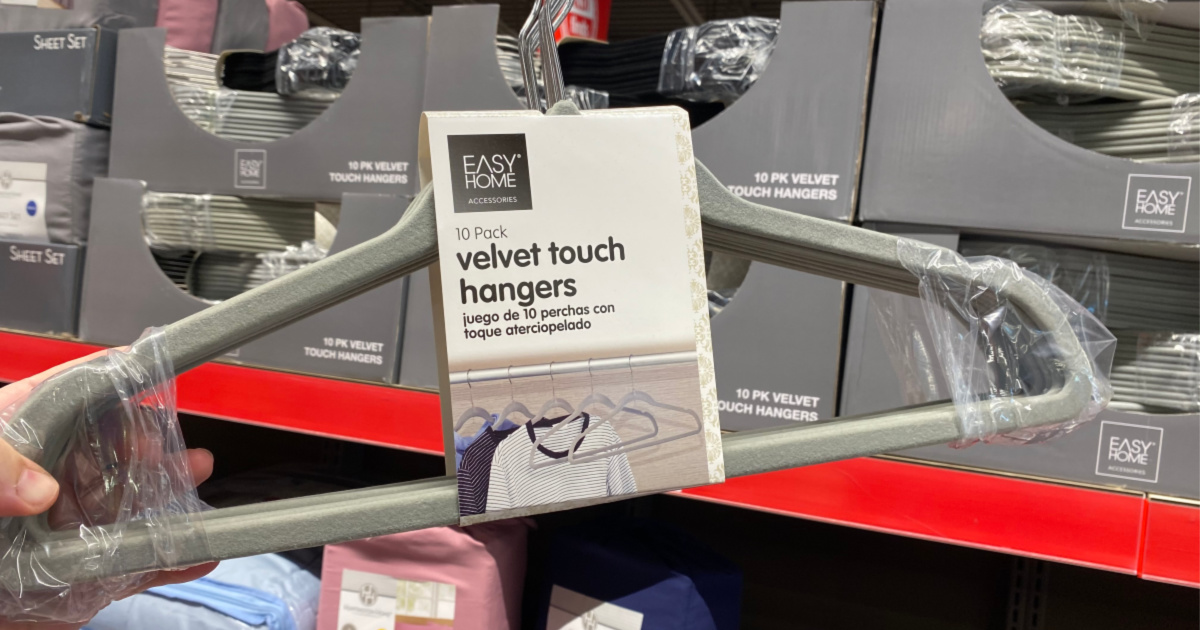velvet hangers 10-pack at ALDI
