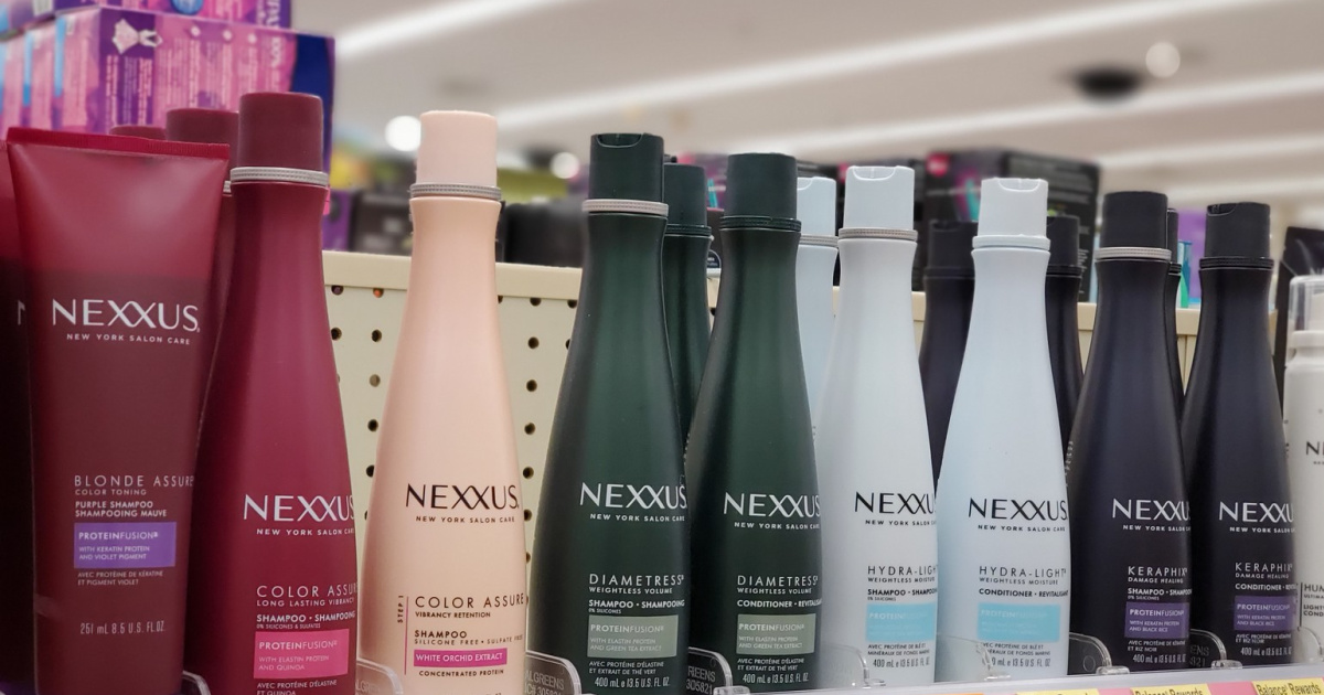 nexxus hair products at store on shelf