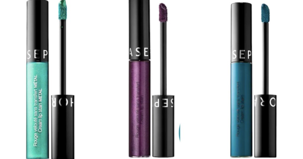 sephora collection lip stain blues and purple