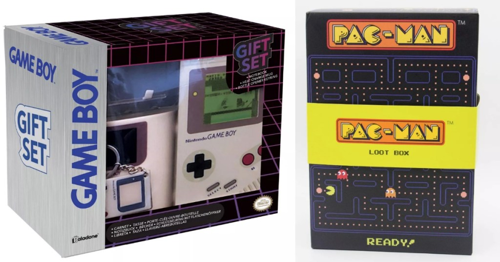 Game Boy and Pac-Man Gift Boxes
