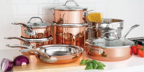 Calphalon Copper 13-Piece Cookware Set Just $160 Shipped (Regularly $290)