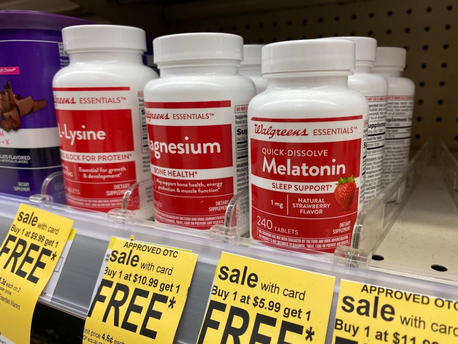Vitamins & Supplements from 79¢ Each After Walgreens Rewards