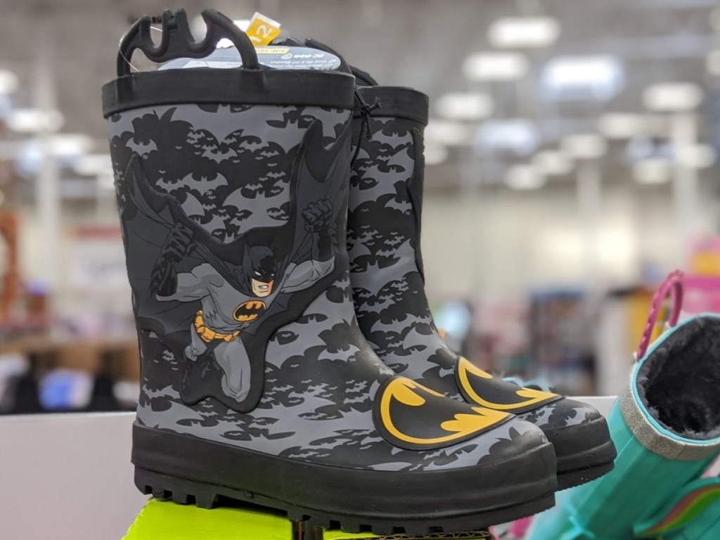 kids Batman rain boots