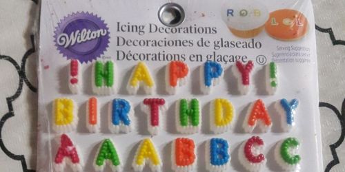 Wilton Letters & Numbers Edible Icing Decorations Just $1.88 on Amazon
