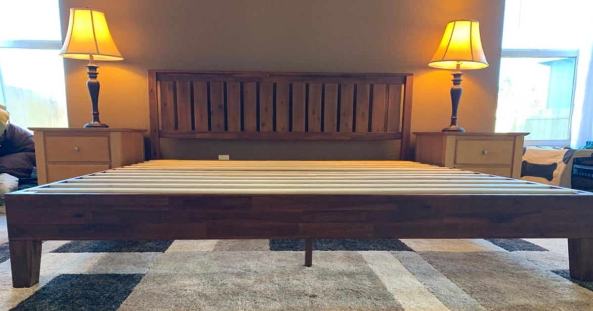 Zinus Queen Platform Bed W Headboard, Zinus Twin 12 Inch Solid Wood Platform Bed With Headboard Queen