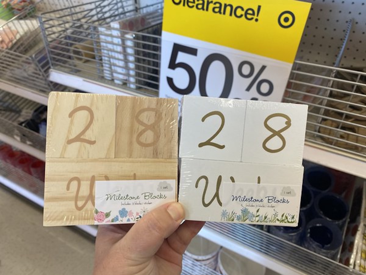 baby milestone blocks target