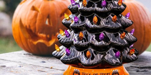 This Pre-Lit Halloween Ceramic Tree is Back But WILL Sell Out