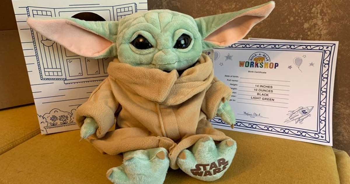 Details about   Build A BearThe Child Star Wars The Mandalorian Baby Yoda w/ 5-in-1 Sounds 