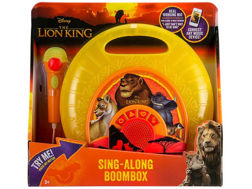 stock image of disney lion king sing along boombox