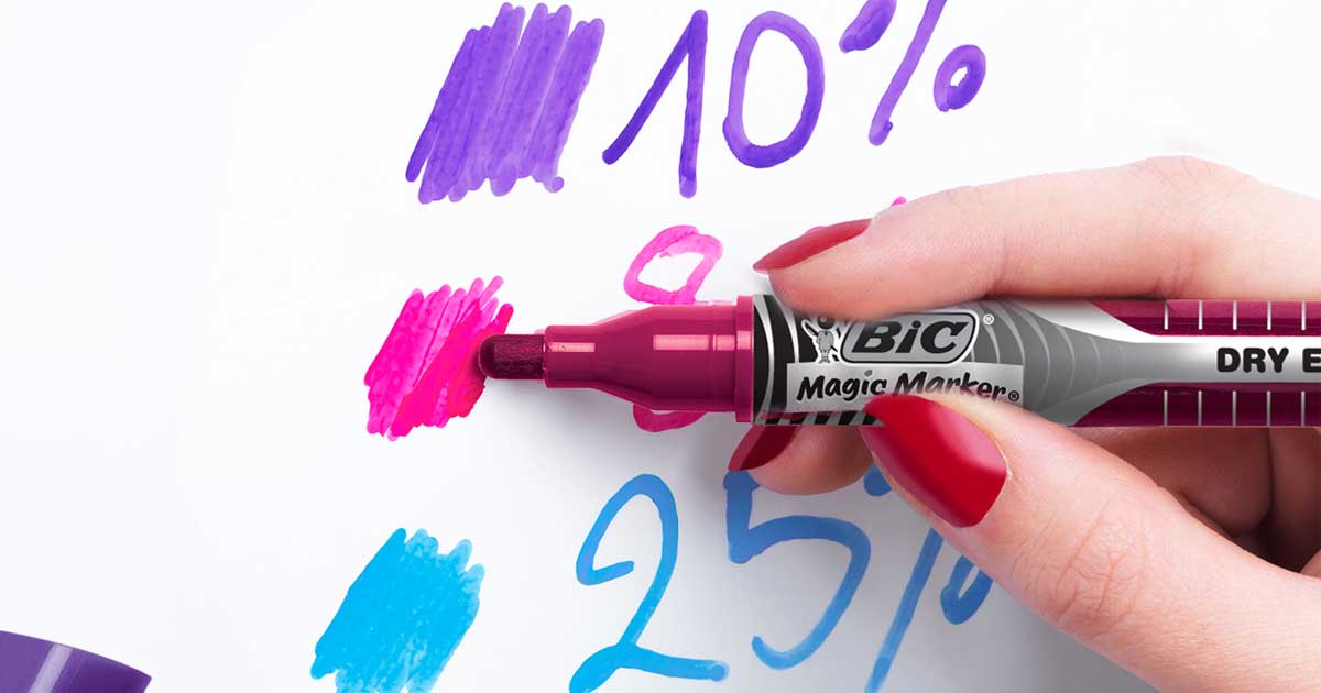 BIC Magic Marker Dry Erase Markers 12Count Just 7.64 on Amazon