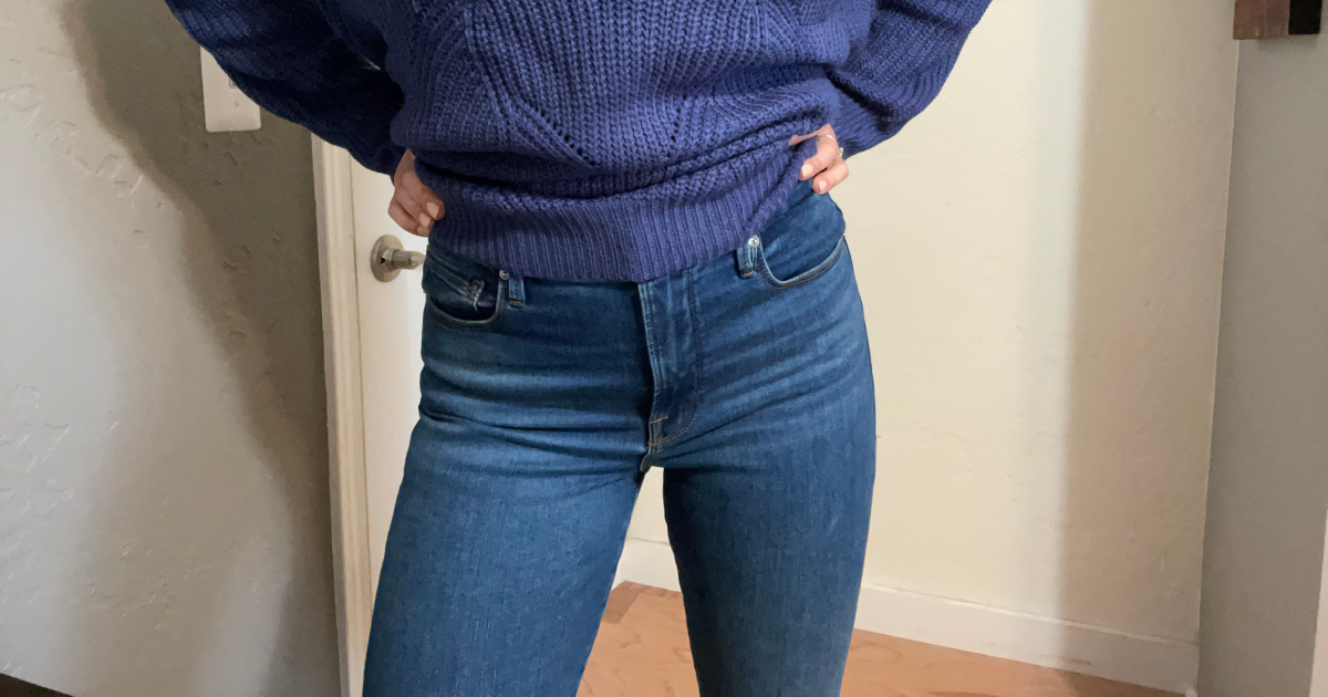 high waist control jeans