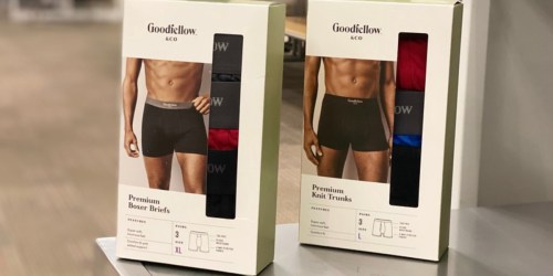 Goodfellow & Co Men’s Boxer Briefs or T-Shirts 3-Packs Only $10 on Target.com (Regularly $19)