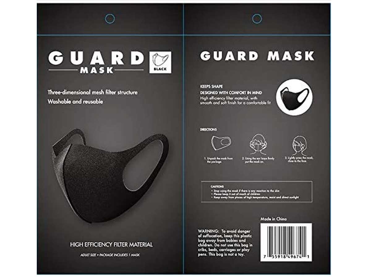 guard mask in black