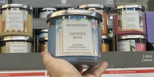 Huntington Home 3-Wick Candles Only $3.99 at ALDI