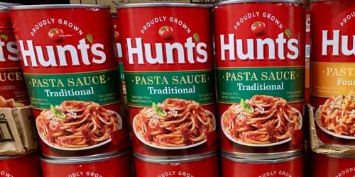 Hunt’s Pasta Sauce Cans 12-Pack Only $8.69 Shipped on Amazon | Just 72¢ Each